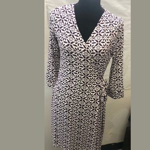 DIANEVON FURSTENBERG spandex Jersey Wrap Dress Sz8